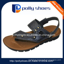 New Cheap Custom Made Shoe PU Leather Men′s Sandal Wholesale